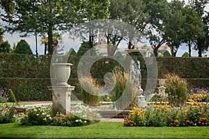 Detail of Jardin Dumaine, Lucon, Vendee, France