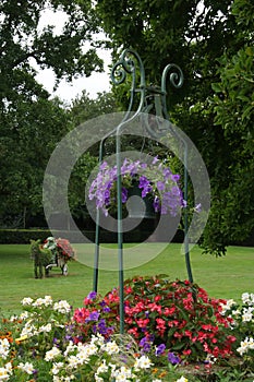 Detail of Jardin Dumaine, Lucon, Vendee, France