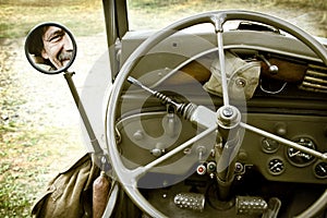 Detail of jeep Willys