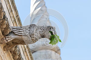 Detail of Jeronimos Monastery decorations, Belem, Lisbon, Portugal