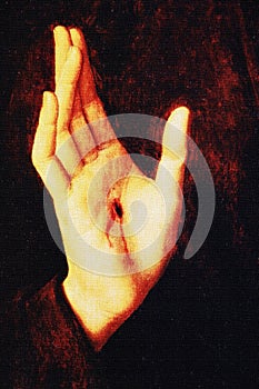 Detail of Jesus Christ hand