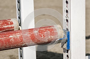 Detail of a jump pole