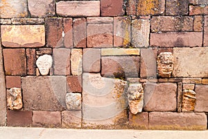 Detail of Kalasasaya structure at Tiwanaku