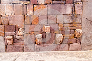 Detail of Kalasasaya structure at Tiwanaku