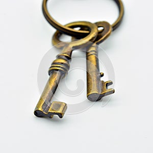 Keychain with old keys photo