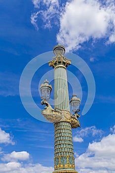 Lamp posts at Place de la Concorde in Paris