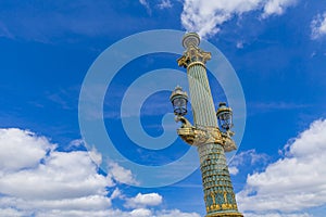 Lamp posts at Place de la Concorde in Paris