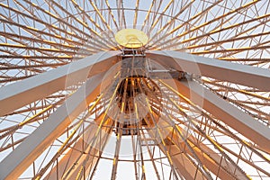 Detail of large ferris wheel