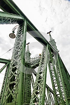 Detail of the Liberty or Freedom Bridge on the River Danube, Bud