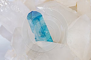 Hyaline quartz crystal and aureus crystal