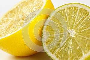 Detail of lime and lemon