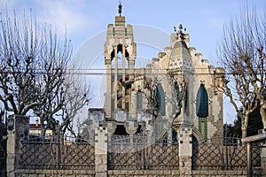 Detail of luxury modernist buildings in  Cardedeu Spain photo
