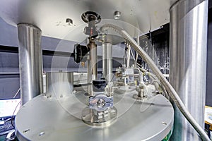 Detail of machinery in physics laboratory