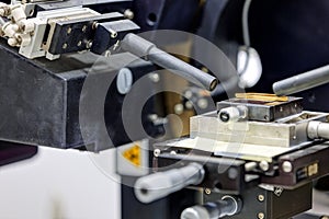 Detail of machinery in physics laboratory