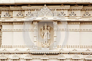 Detail of the Mandir Shri Swaminarayan Temple in Toronto, Canada photo