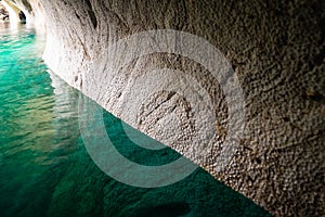 Detail The marble cathedral chapel, Capillas De Marmol, along Ca photo