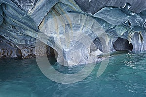 Marble Caves in northern Patagonia, Chile. photo