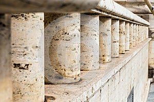 Detail marble columns