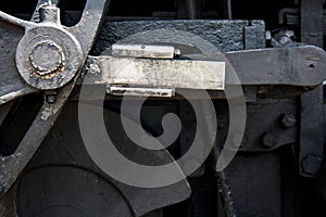 Detail of the Mechanics of a Steam Engine Train