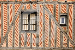 Detail. Medieval building. Tours. France photo
