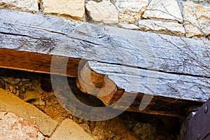 Detail of medieval gate door