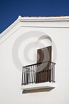 Detail of a mediterranean balcony