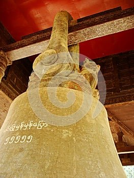 Detail of Mingun bell, Mandalay, Myanmar