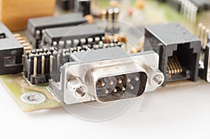 Detail of modern computer video card