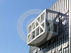 Detail of modern futuristic architecture building