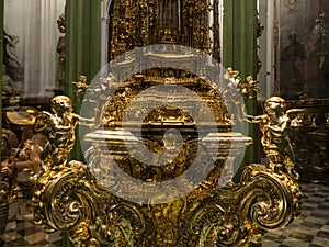 Detail of Monstrance - Chapel of Santa Theresa, Mezquita, Cordoba