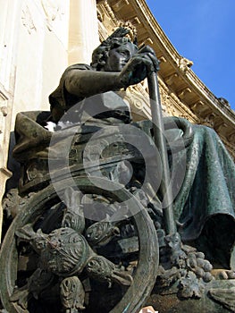 Detail of monument of Alfonso XII photo