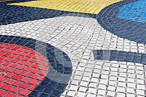 Detail of Mosaic in Barcelona photo