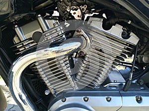 Detail of a motorcycle