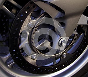 Detail motorcycle brake disc