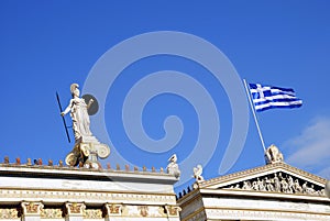 Detail of The National Academy of Athens (Greece)