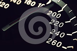 Detail of needle of odometer or speedometer of a car 11