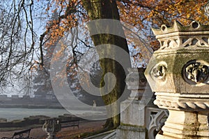 Detail Neo-Gothic chateau hotel in South Bohemia