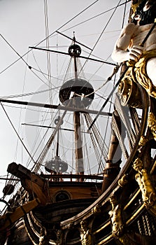 Detail of Neptune Galleon