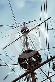 Detail of Neptune Galleon, used by R. Polansky for the movie Pirates