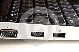 Detail of netbook keyboard