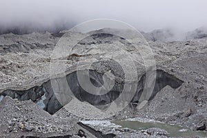 Detail of the Ngozumpa glacier photo