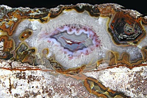 Detail of nice agate mineral background