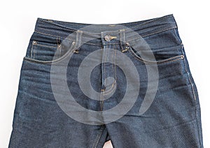 Detail of nice blue jeans