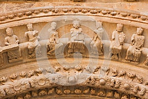 Detail of the North Gate in the Colegiata de Toro in Zamora photo