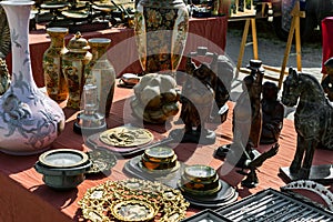 Detail objects antique market