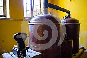 detail of an old brewing device...IMAGE