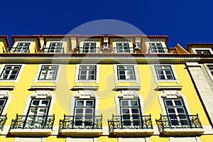 Detail of an old building at Lisbon, Portugal