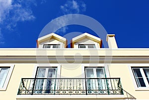 Detail of an old building at Lisbon, Portugal