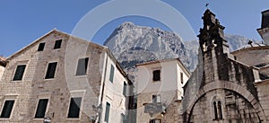 Detail from the Old City of Kotor, Montenegro