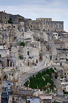 Detail of old city of Matera.